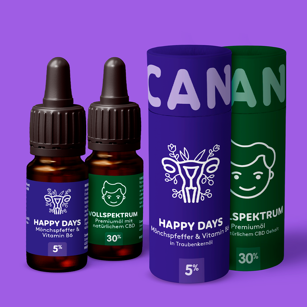 CBD Öl Set PMS-Schmerzen