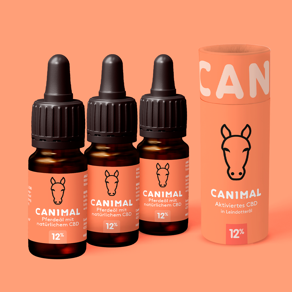 3x CBD Tropfen für Pferde