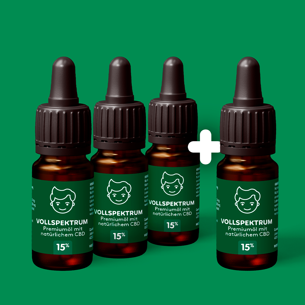 CBD Öl 15% 3+1 Aktion